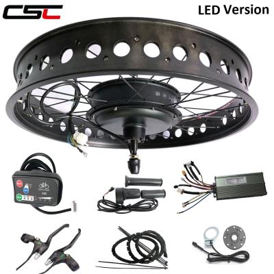 China CSC Non Speed Tire E Bike Conversion Snow Bike Kit 48 Volt 1000W 20