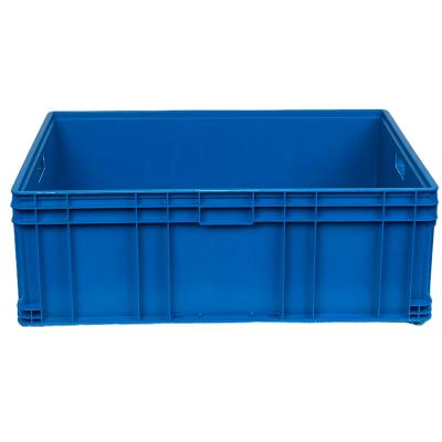 China Solid Box Custom Low Price Food Grade Recycle EU Plastic Gray Box For Tableware Factory 800*600*280 mm for sale