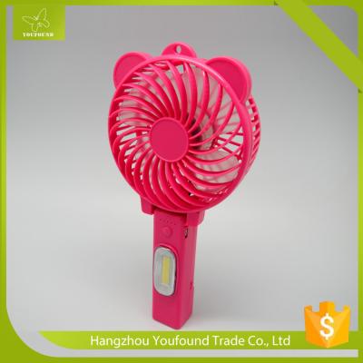 China BS-5501C COB Light Mini Fan Portable Rechargeable Li-ion Battery Fan for sale