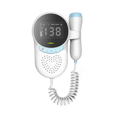 China Portable Prenatal Ultrasound Detector Metal LCD Display Baby Fetal Heart Rate Monitor for sale