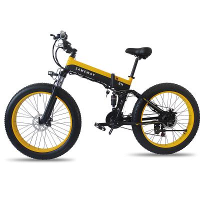 China China Max Motor Frame Power Aluminum Alloy SAMEWAY S11 21 Speed Electric Bike 48V 350W 26inch Ebike Lithium Battery Electric Bicycle for sale