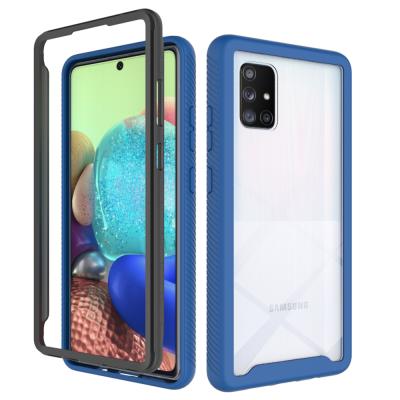 China Drop Protective 360 Full Body Protective Mobile Phone Case For Samsung Galaxy A71 5G UW TPU Shockproof PC Case for sale