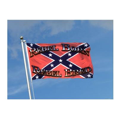 China South Rebel 3x5ft 100% Flight 3x5ft USA Born Rebel Multiplied Flag for sale
