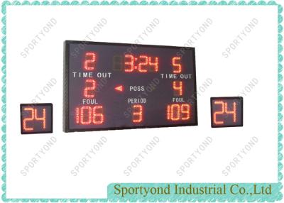 China Counter Equipment Basketball Scoreboard with Two 24 Seconds Shot Clock en venta