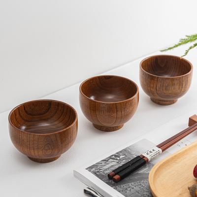 China Household modern wholesale net jujube bowl rosewood plant bowl japanese style round rice bowl more sizes support logo for sale