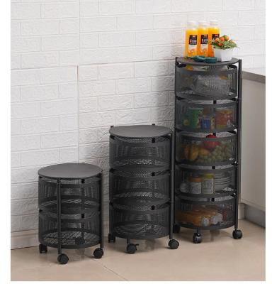 China Modern Organizer Kids Toys Plate Bathroom Shelves Racks Storage Rack Kitchen With Wheels Circular for sale