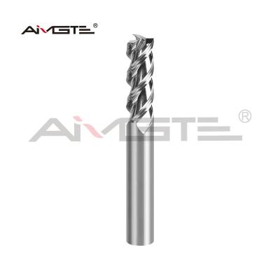 China Polished Carbide Router Bit 16mm 3 Flute End Mill For Aluminum for sale