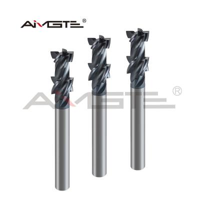China Step Tungsten Carbide End Mill 4 Flutes Forming CNC Milling Cutter For Aerospace for sale