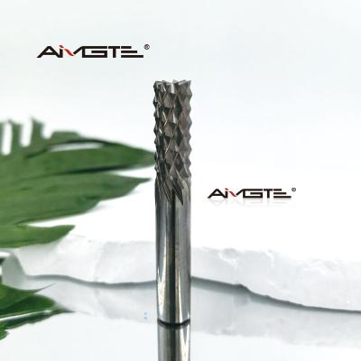 China 3 4 6 Flute Carbide Corn Cob Roughing End Mill PCB Milling Cutter for Fiberglass Bakelite Circuit Board Engraving for sale