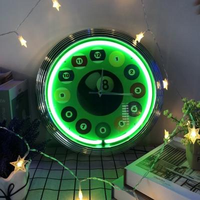 China Green Saa Neon Light Clocks 130v Ac Round Neon Clock Shell Transformer for sale