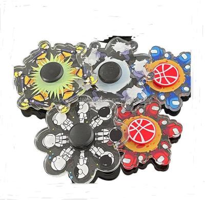 China Durable Newcomers Running Dynamic Stirring Person Hand Spinner Toys Cartoon Characters Relief Effort Children Stir Spinner for sale