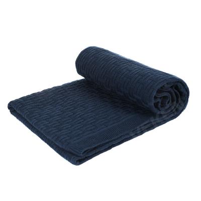 China Wholesale Europe Knitted Super Soft Warm Lightweight Throw Blanket For Bedroom Living Room All Seasons Suitable for sale