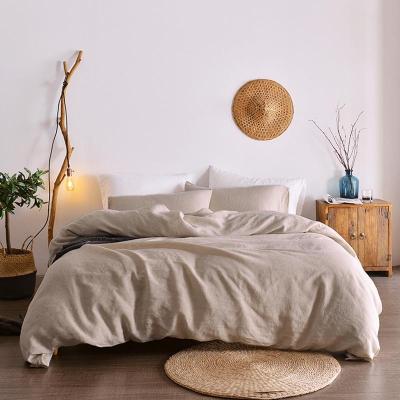 China 2021 Wholesale National Style Standard Portable Luxury Simple Linen Material Queen Style Quality Bed Bedding Sheet Sets for sale