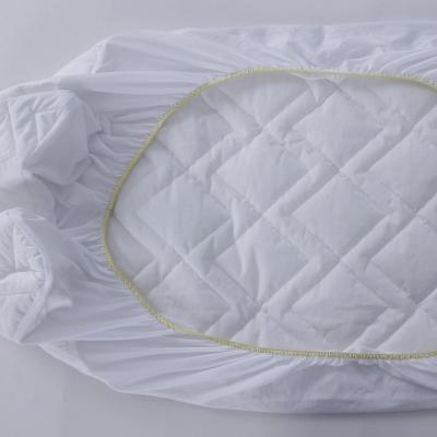 China Breathable Organic Cotton Baby Crib Mattress Protector Hypoallergenic Waterproof Cover for sale