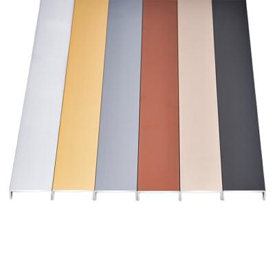 China Modern U Shape Tile Wall Trim Baseboard High Light Floor Trim Aluminum Factory Gold Tile Corner Trim for sale