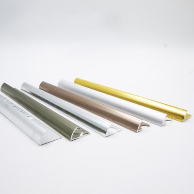 China Modern Oval Shape Carpet Trim Ceramic Aluminum Edge Pad Tile Trim for sale