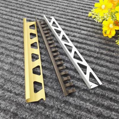China Modern Aluminum Corner Transition Profile Border Edge Trim Aluminum Tile Trim For Ceramic Tile for sale