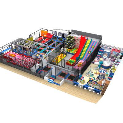 China Indoor soft playground equipment Custom Kids Indoor Playground PP Trampoline Park Commercial Trampoline Park Indoor Equipment for sale