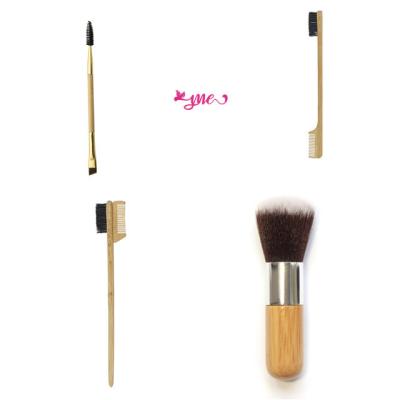 China Yue 2021whosale multifunctional hair pen holder makeup brush soft wooden side double side makeup brush for sale