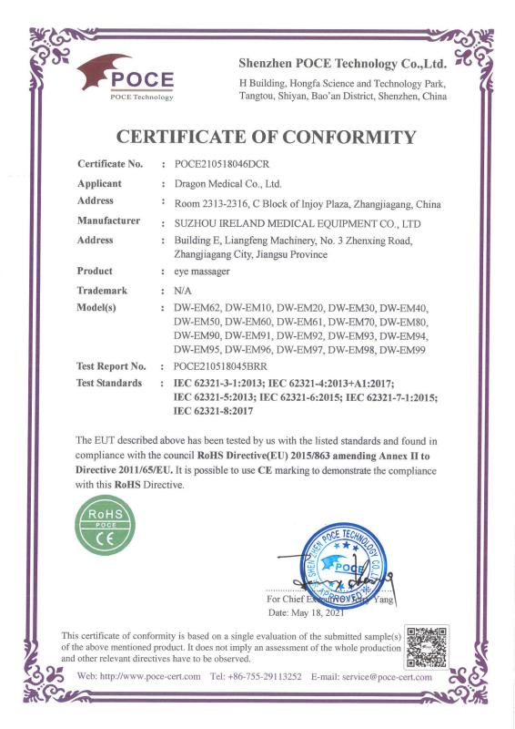 RoHS - Dragon Medical Co., Ltd.