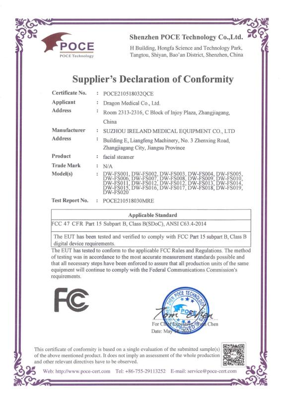 FCC - Dragon Medical Co., Ltd.
