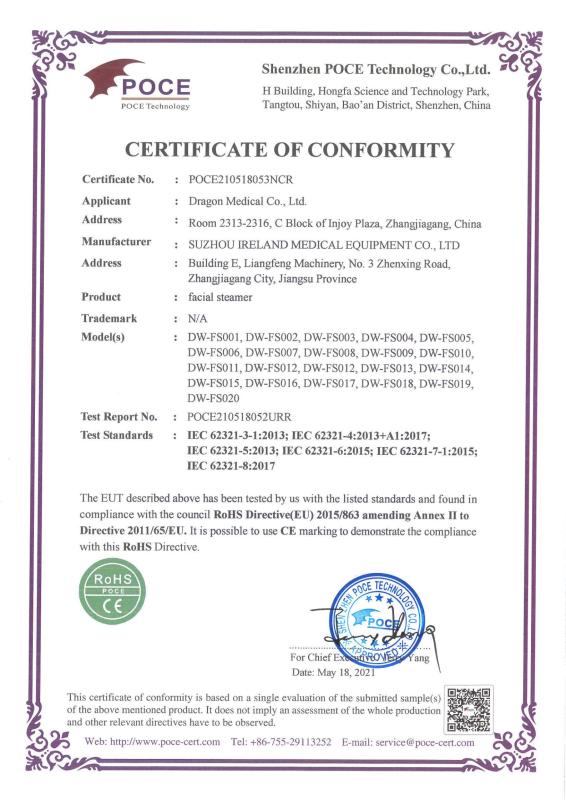 RoHS - Dragon Medical Co., Ltd.