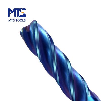China CNC Process HRC65 Carbide 4 Flute Radius Standard Length Corner End Mill For High Speed Machining for sale