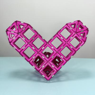 Китай Персиковые формы сердец магнитные строительные кирпичи игрушки подарки для мальчиков и девочек продается