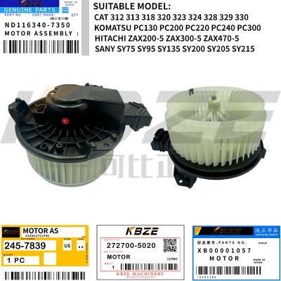 China 272700-5220 XB00001057 CAT KOMATSU SANY HITACHI EXCAVATOR AIRCOND BLOWER MOTOR FOR E320D PC-8 ZAX200-5G SY75 SY135 SY215C for sale