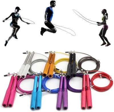 China Zorro Skipping Speed Jump Wire Durable Aluminum Rope Handle Adjustable Bearing For Aerobics Exercise, Gym Workout, WOD, Boxing for sale