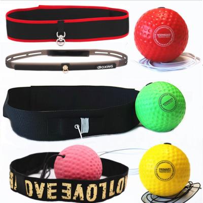 China PVC Fight Boxing Ball Equipment With Head Band For Speed Training Reflex Boxing for sale
