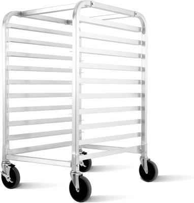 China Rk Bakeware China Foodservice 36527 Commercial 10 Tier Aluminum Sheet Pan Rack Bun Pan Rack for sale