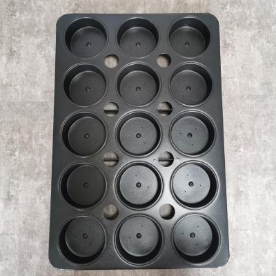 China 15 Cavity 1.0mm Thickness PTFE Steel Cake Pan , Stainless Steel Cookie Tray for sale