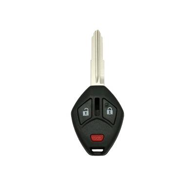 China Replace Car Key Remote Car Key Shell Case 2+1 Buttons Right MIT3 Uncut Key BladeFor Mitsubishi for sale