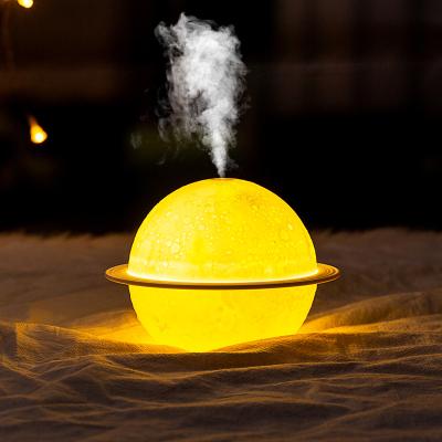 China 15-20ã ¡ 2022 NEW Mini 200ML USB Portable Smart Moon Night Desktop Diffuser Lightweight Led Air Humidifier for sale