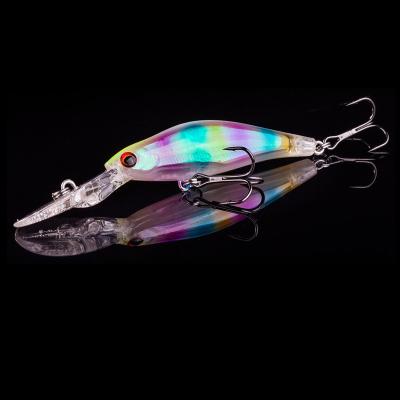 China Action Plastic Vivid Fishing Lures Hard Artificial Bait Fishing Wobblers Realistic Crankbait Minnows for sale