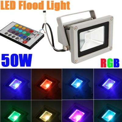 China High Lumen RGB Waterproof LED Flood Light Bridgelux 45mil With AC85-265V for sale