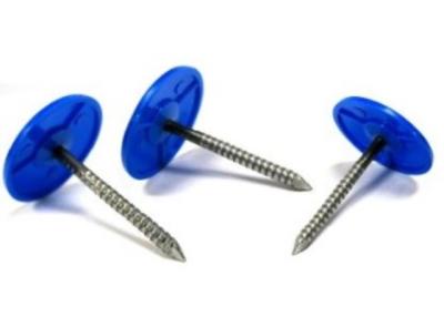 Chine La toiture en plastique couverte colorée de PE de Ring Shank cloue 3/4 pouce à vendre