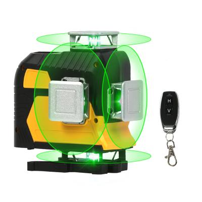 China Laser Laser Level 4D 16 Lines Self Leveling Cross Line 360 Degree Green Beam Laser Level 25X20X15 Cm for sale