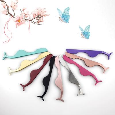 China Durable Top Private Label Eyelash List Sponsor Stainless Steel Acid Resistance Eyelash Extension Tweezers Cost Effective for sale