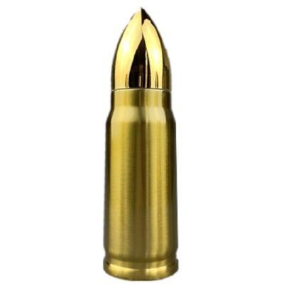 China High Quality Business Wholesale OEM 500ml Double Wall Stainless Steel Water Bottle Vacuum Bullet Thermos Flask for sale