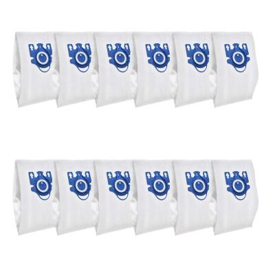 China Hotel 12PK Miele Vacuum Type Fjm GN 3d Vacuum Cleaner Spare Parts Microfiber Air Hepa Bag Microfiber Air Hepa Bag Micro Filters Airclean Filters for sale