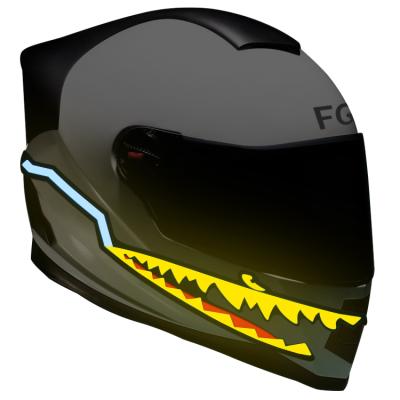 China High Quality PP/Plastic Motorcycle Helmet Led Light Strip Using For Night Safety Motorbike Helmet Led Stripe for sale
