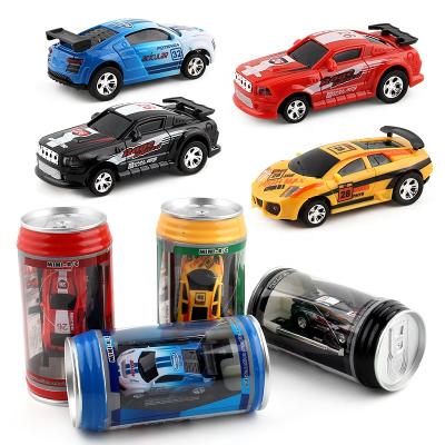 China Hot Sales 20Km/h 1:63 RC Model Coke Can RC Car Mini Electric Car High Speed Racing Mini Car For Kids for sale