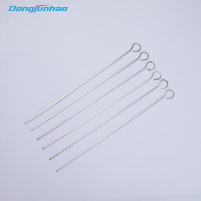 China BBQ Stainless Steel BBQ 6pcs Reusable Eco-friendly Easily Cleaned Outdoor Skewers For Grilling for sale