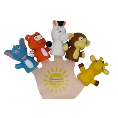 China Finger Puppet Toys Set Custom Other Animal Bath Toy Set Baby Educational Toy Pre-Kindergarten Hand Finger Puppet for sale