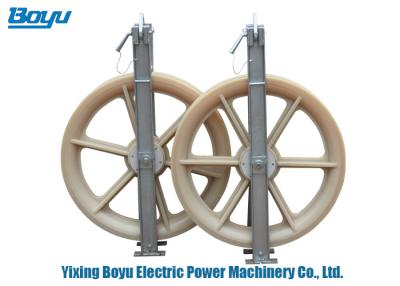 Chine efficacité de fonctionnement élevée évaluée de la charge 20kN de poulie à un conducteur en nylon de 400X80mm à vendre