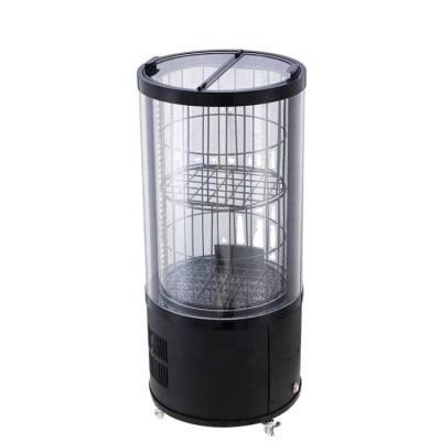 China Other Vertical Beverage Cooler Mini Cylinder Fridge With Adjustable Internal Temperature for sale