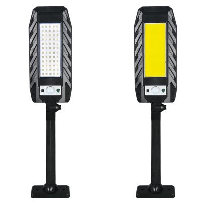 China Borosilicate Solar Street Lights 3 Modes Outdoor Adjustable Motion Sensor Glass Solar Wall Light For Villages for sale