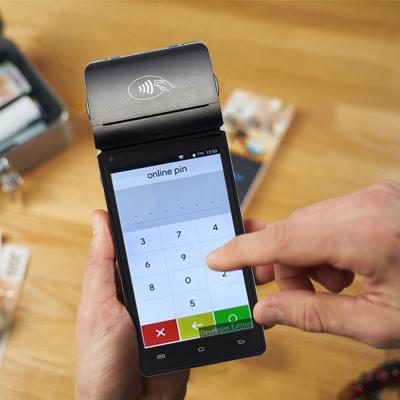 China Android POS Machine Handheld POS System With Printer POS Terminal Printer for sale